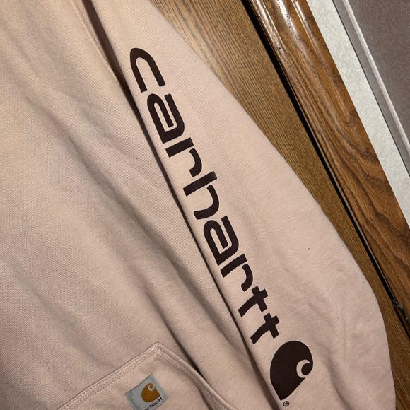Carhartt Pink Sweatshirt Hoodie Casual Comfort - Picture 5 of 6